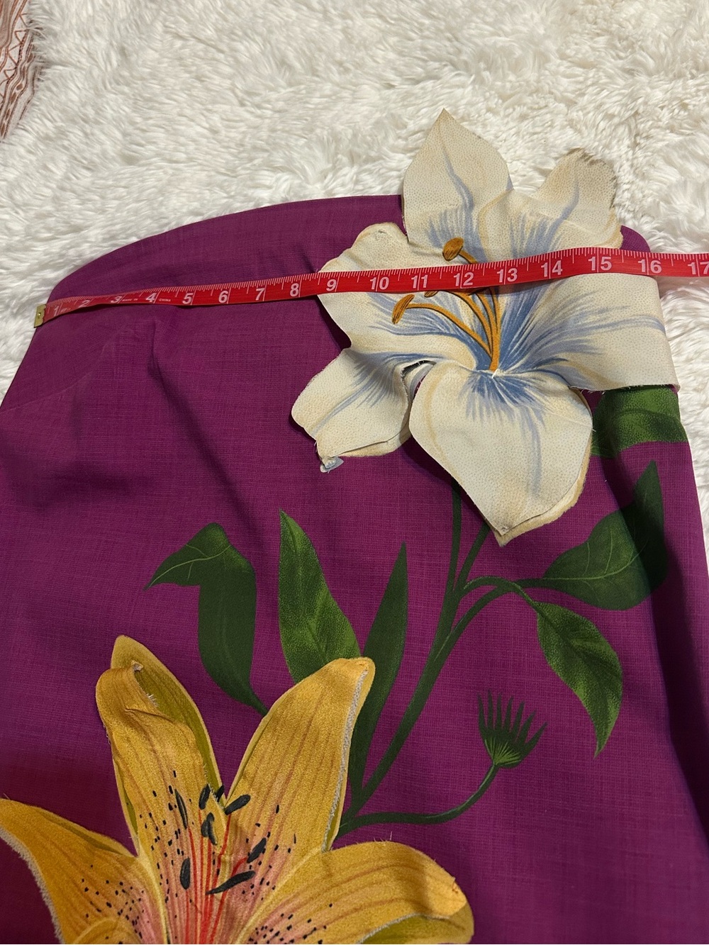 FARM Rio x Anthropologie 3D Floral Strapless Mini Dress Purple S - Picture 10 of 15